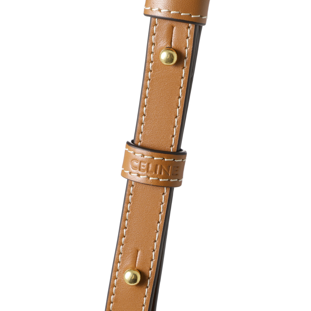 Celine Mini Claude Triomphe Canvas Shoulder Bag B… - image 8